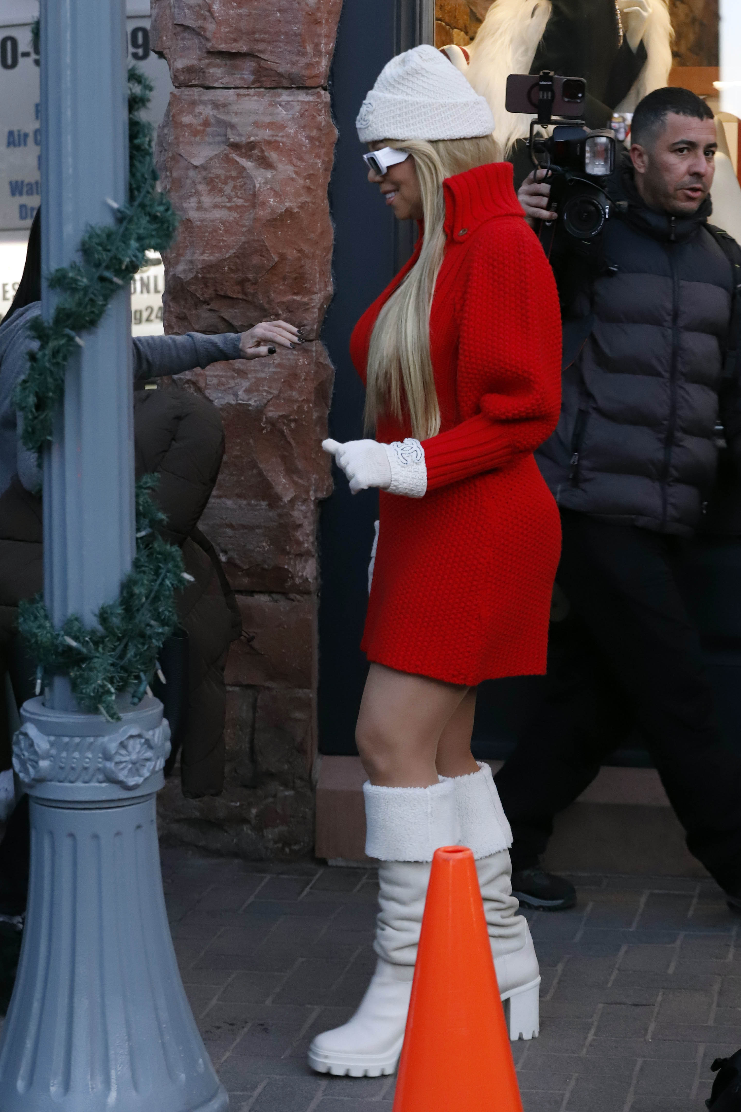 Mariah Carey paseando por Aspen, Colorado. | Fuente: Getty Images