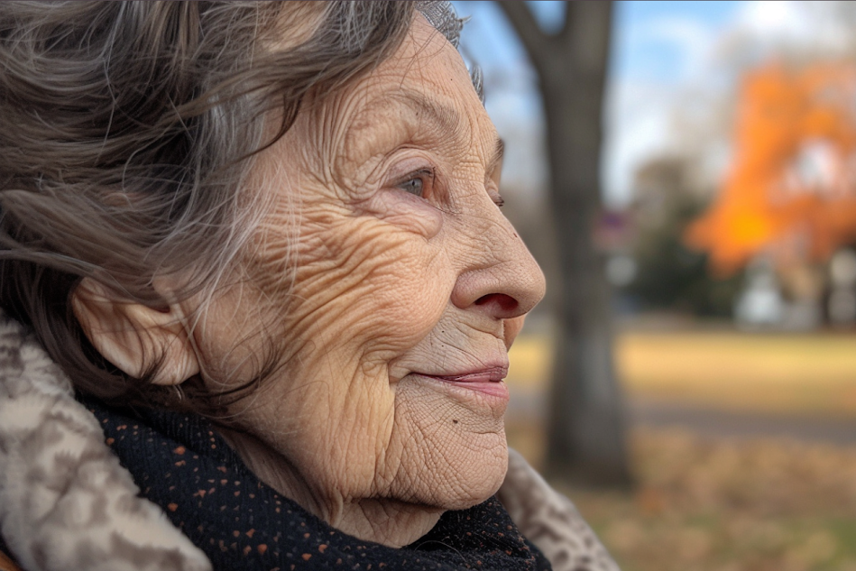 Una mujer mayor sonriente | Fuente: Midjourney