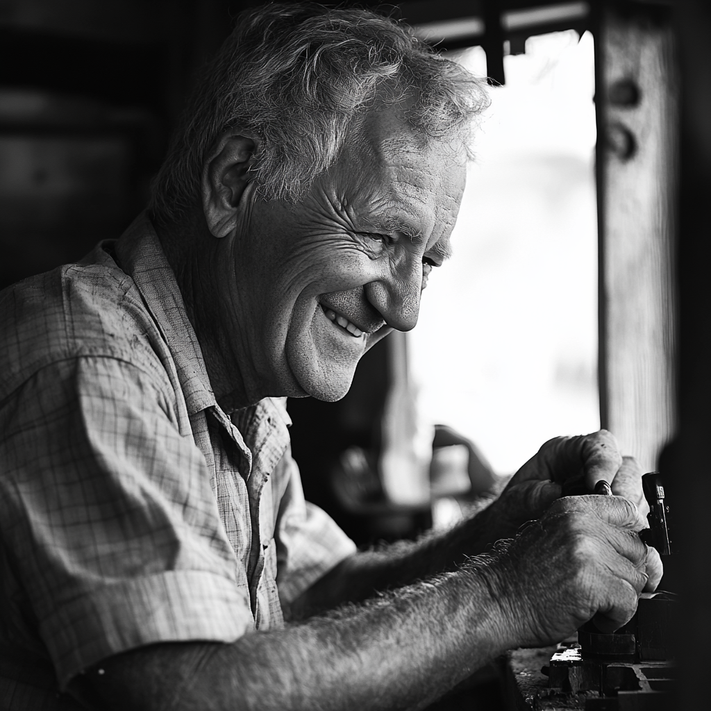 Abuelo sonriente | Fuente: Midjourney