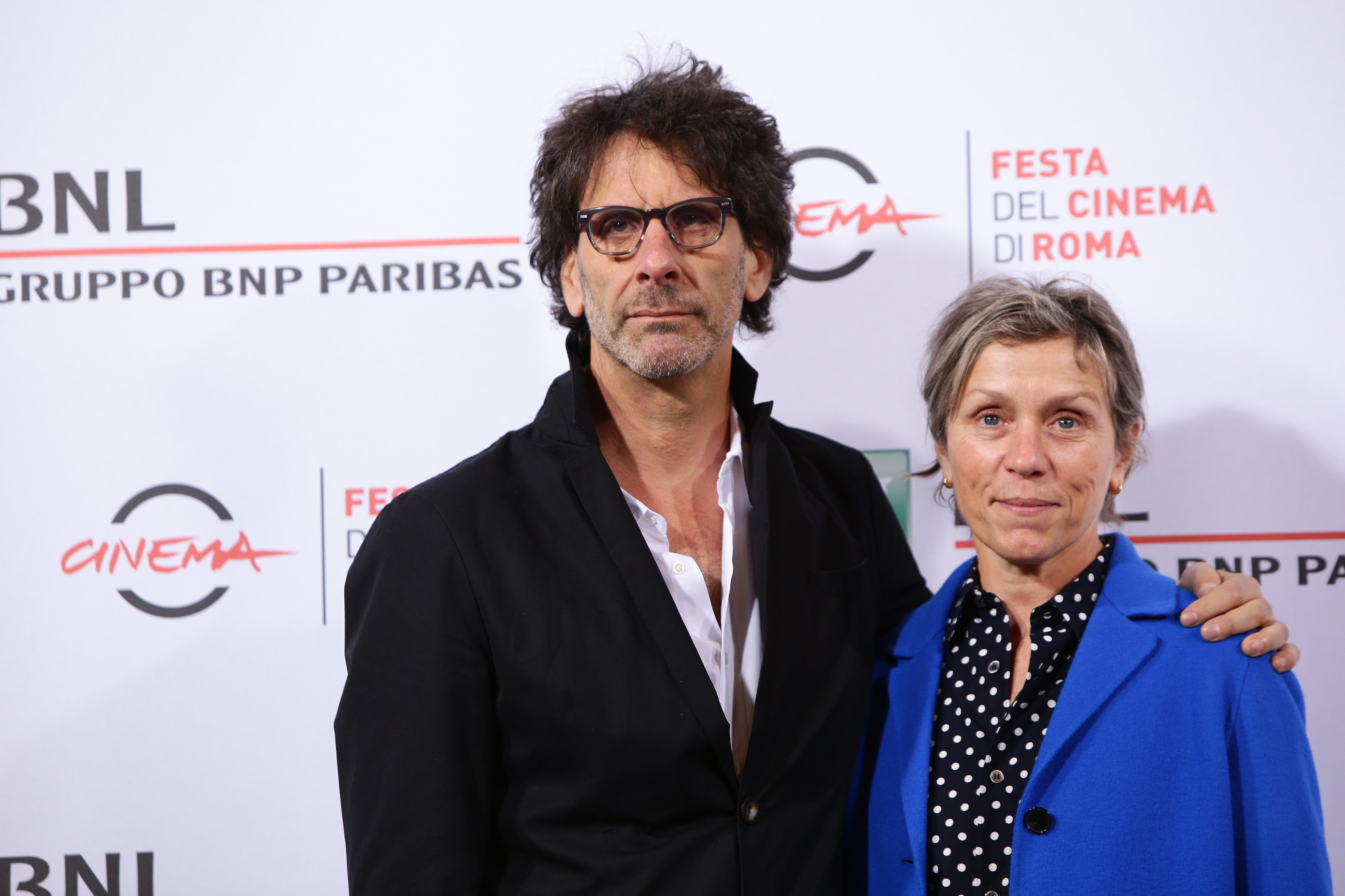 Joel Coen y Frances McDormand en Festival de Cine de Roma en 2015. | Foto: Getty Images