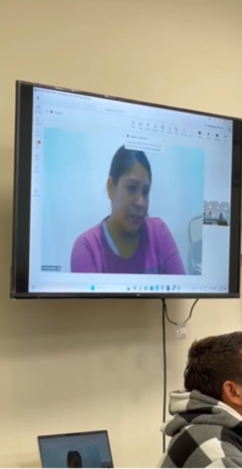 La reacción de Mariela Altamirano en la instancia judicial | Fuente: Instagram/adnsur