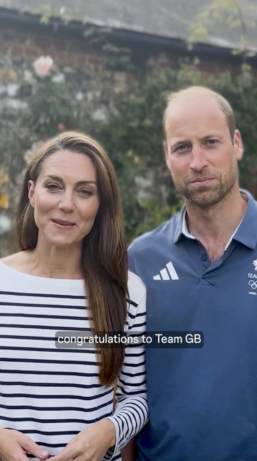 Captura de pantalla del príncipe William y la princesa Catherine tomada de un vídeo compartido el 11 de agosto de 2024 | Fuente: Instagram/princeandprincessofwales