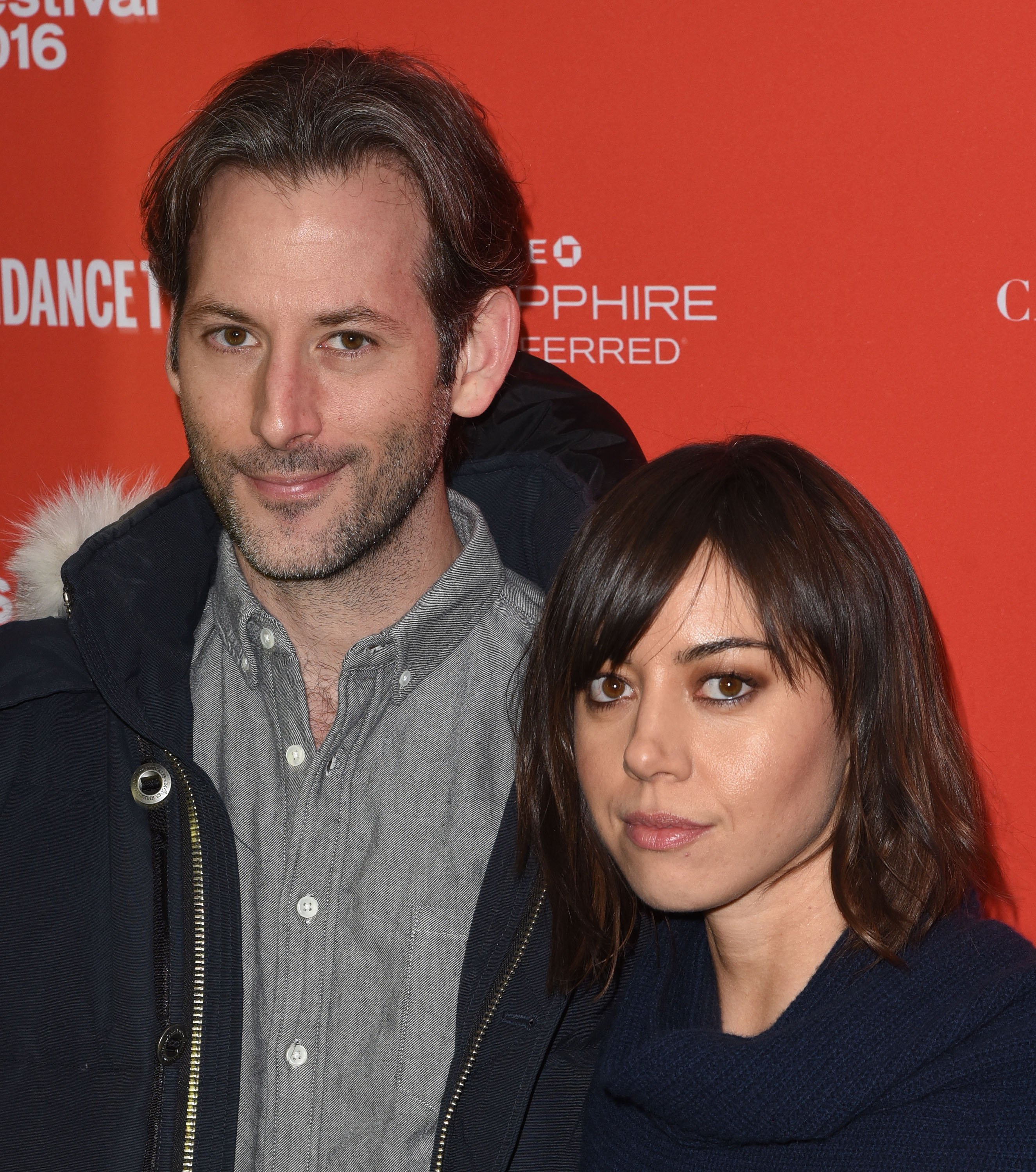 Jeff Baena y Aubrey Plaza son fotografiados en el estreno de 'Joshy' durante el Festival de Cine de Sundance 2016, el 24 de enero de 2016, en Park City | Fuente: Getty Images