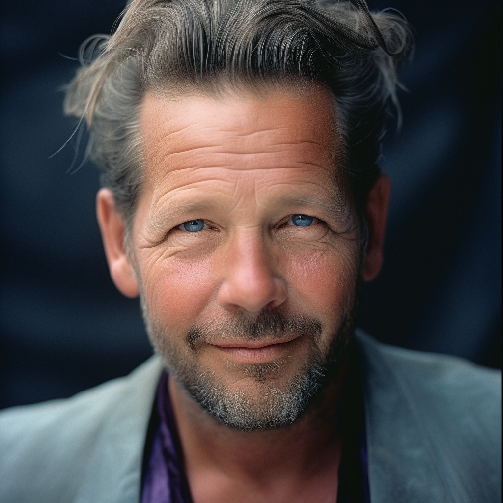 Imagen generada por IA de Mickey Rourke | Fuente: Midjourney