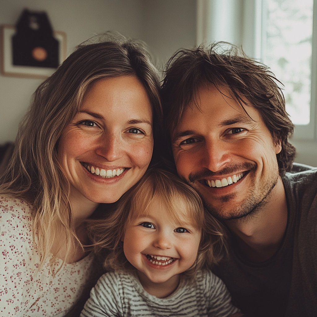 Una familia sonriente | Fuente: Midjourney