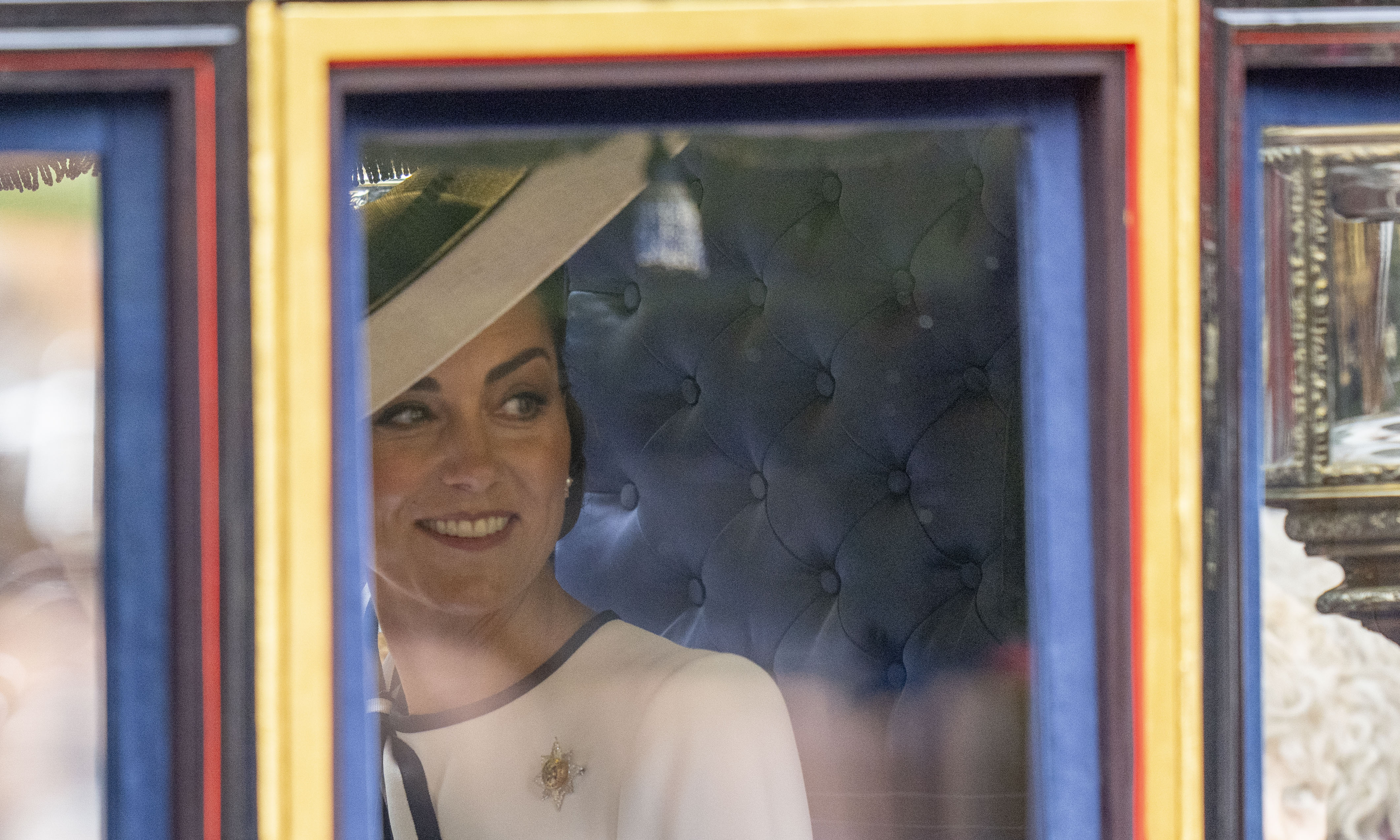Catherine, princesa de Gales, durante el Trooping the Colour en Londres, Inglaterra, el 15 de junio de 2024. | Fuente: Getty Images