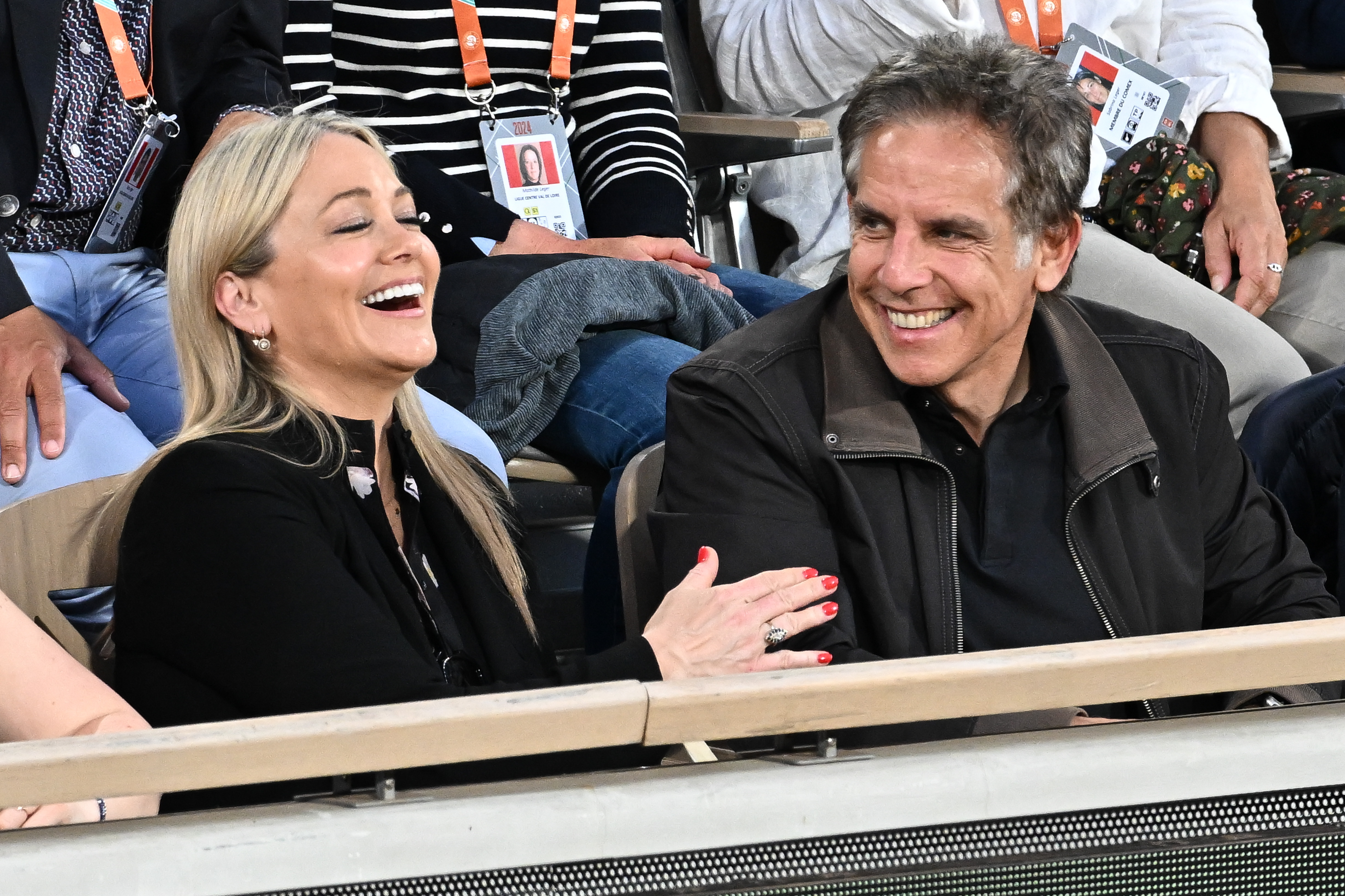 Ben Stiller y su esposa Christine Taylor en el Abierto de Francia 2024 en Roland Garros el 04 de junio de 2024 en París, Francia| Fuente: Getty Images