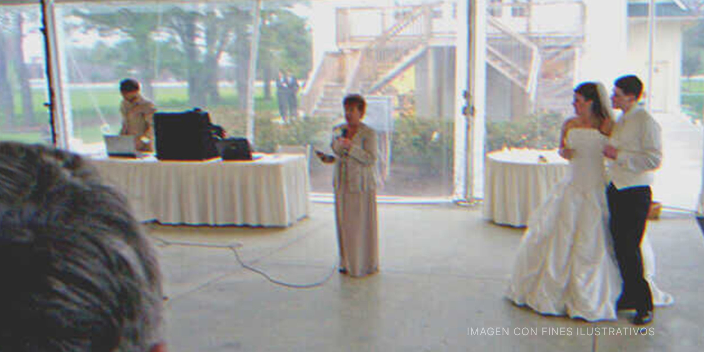 Mujer mayor dando un discurso de boda. | Foto: Flickr.com/Claytron (CC BY-SA 2.0)