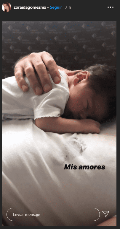 Zoraida Gómez celebra el amor con su bebé recién nacido y su esposo. | Foto: Captura de Instagram.com/zoraidagomezmx/