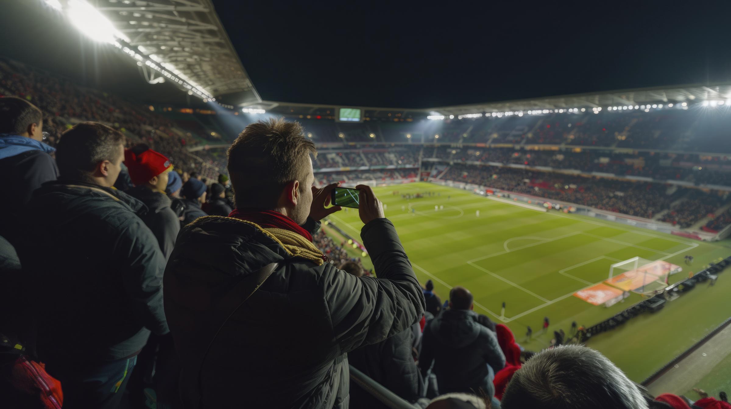 Un aficionado al fútbol ve el partido | Fuente: Magnific