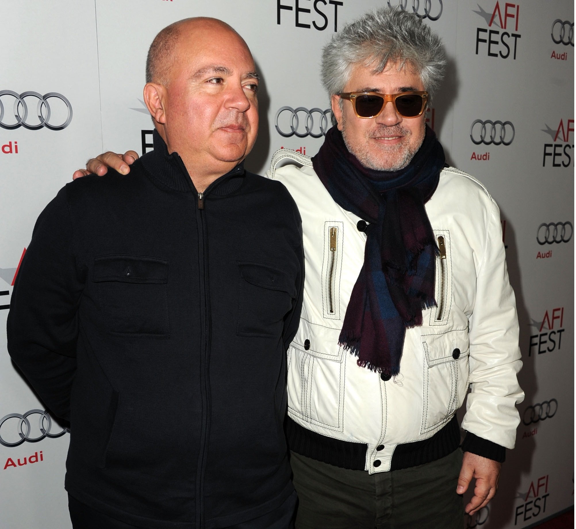 Agustín y Pedro Almodóvar en AFI FEST 2011 en Hollywood, California. | Foto: Getty Images