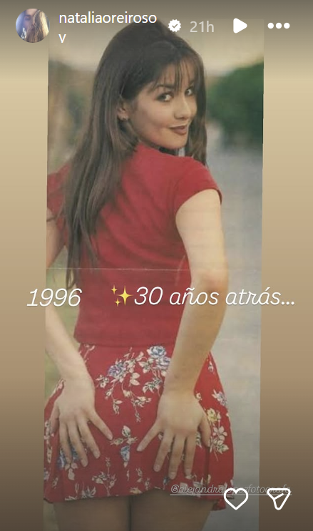 La foto retro de Natalia Oreiro | Fuente: Instagram/nataliaoreirosoy