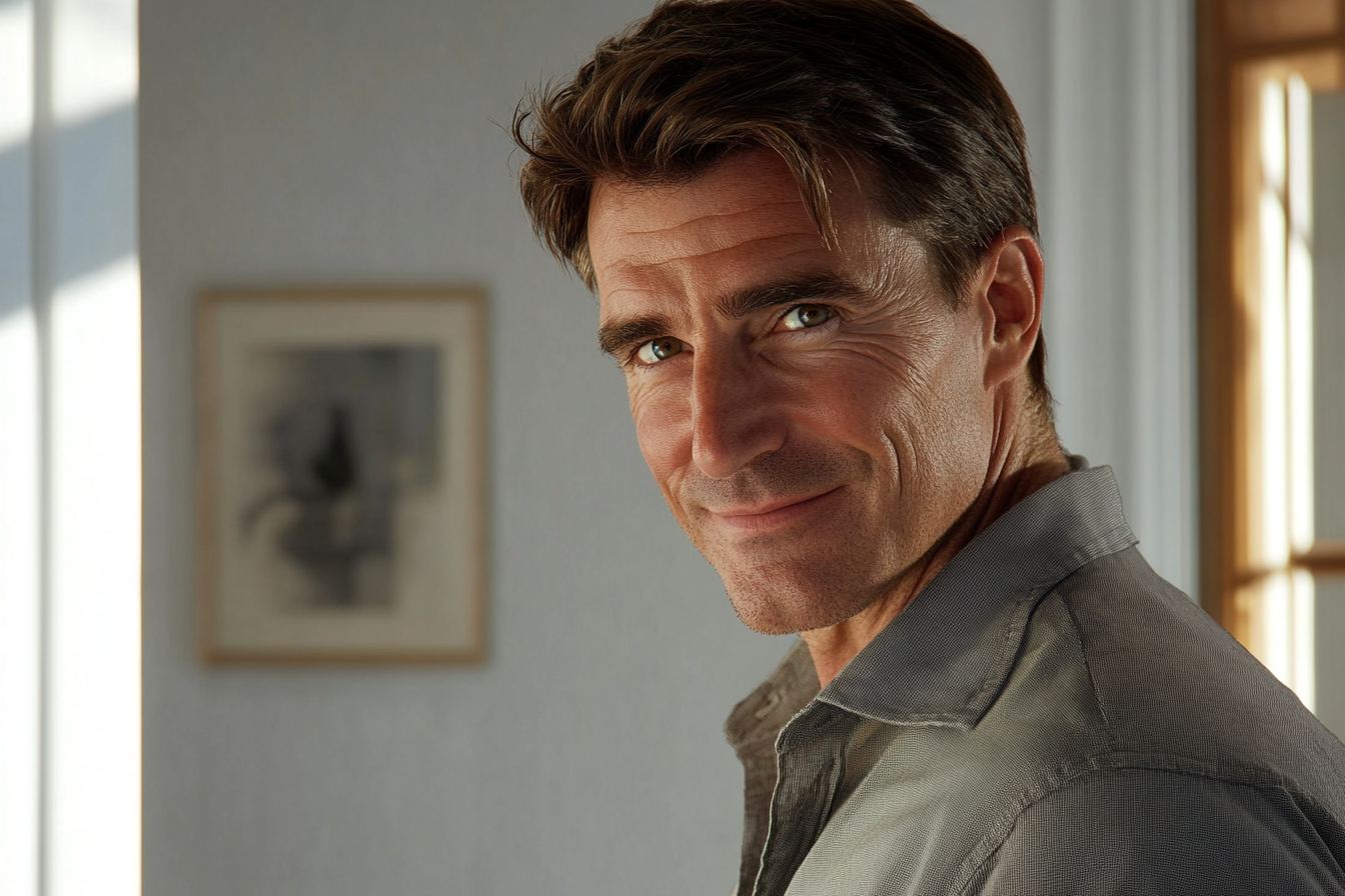 Un hombre sonriendo | Fuente: Midjourney