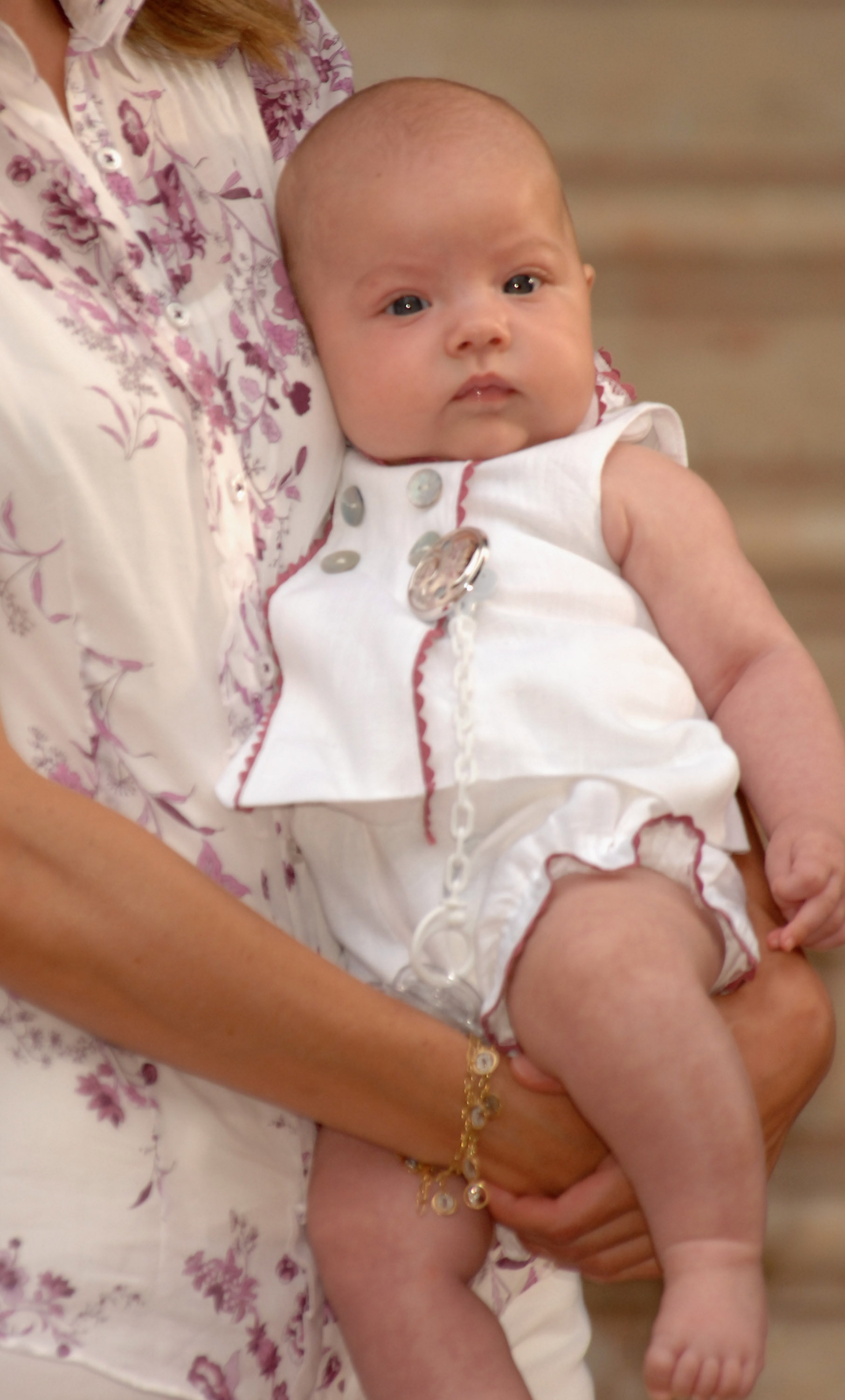 La infanta Sofía durante el photocall del 6 de agosto de 2007 en el Palacio de Marivent en Mallorca, España.