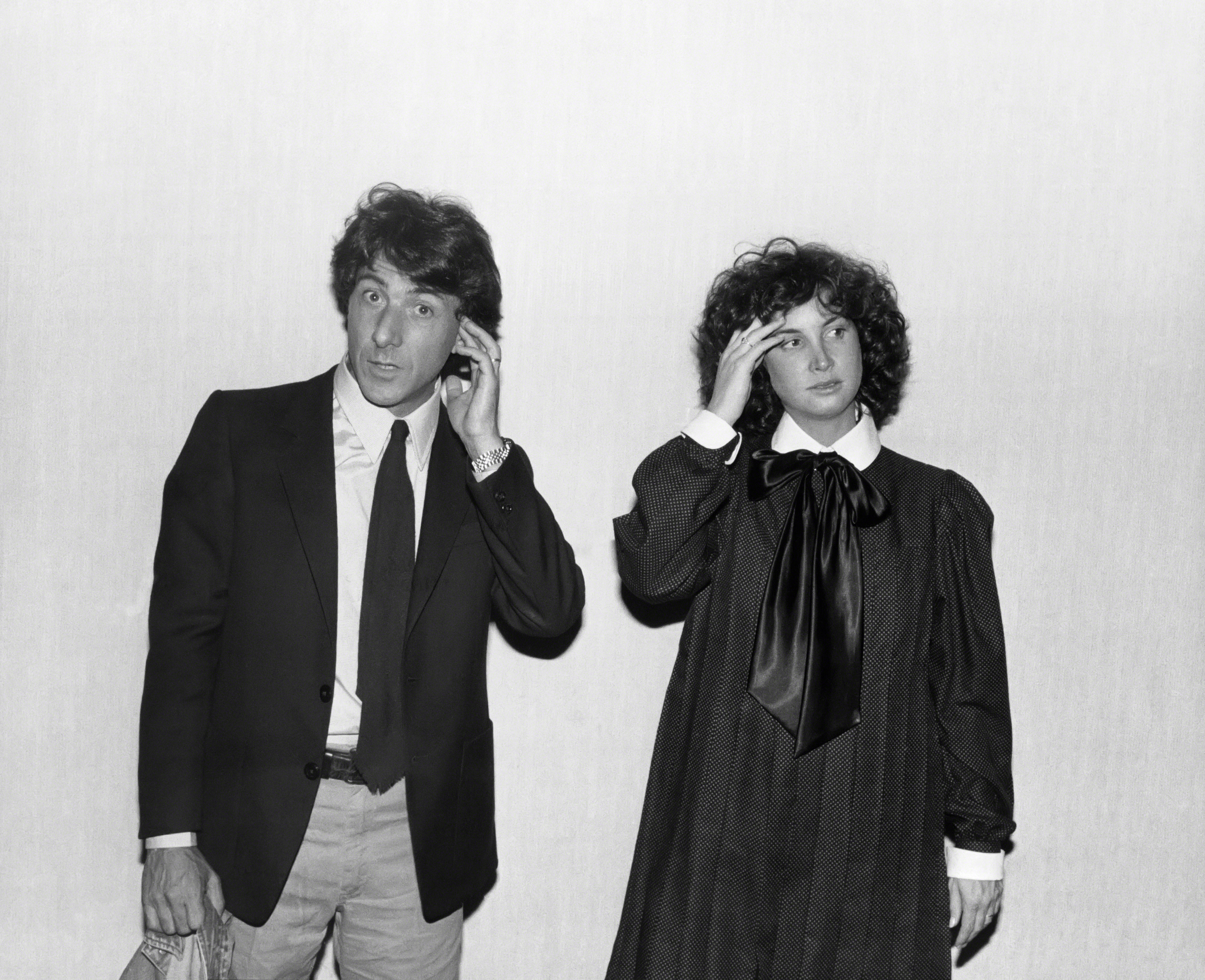 El actor y la mujer en el estreno de "Tootsie" en Nueva York en 1982. | Foto: Getty Images