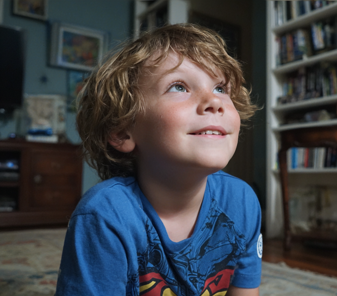 Un bambino sorridente | Fonte: Midjourney