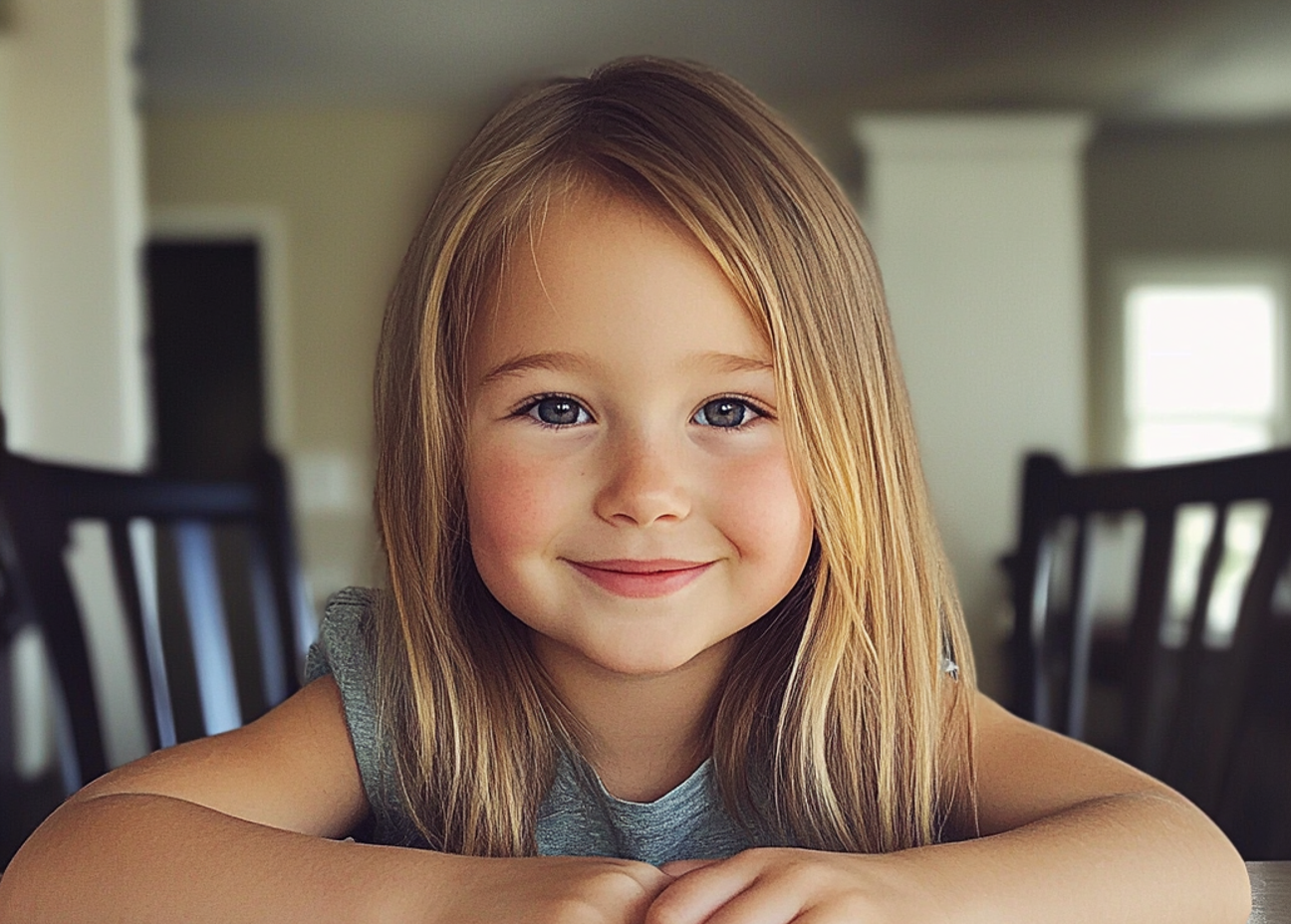 Una niña sonriente | Fuente: Midjourney