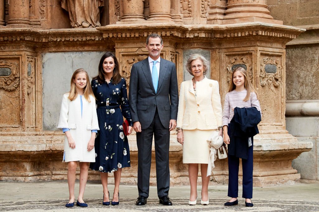 La familia real asiste a la Misa de Pascua en la Catedral de Palma.| Fuente: Getty Images