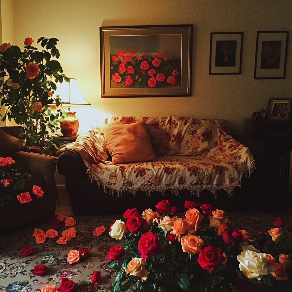 Rosas en un Apartamento | Fuente: Midjourney