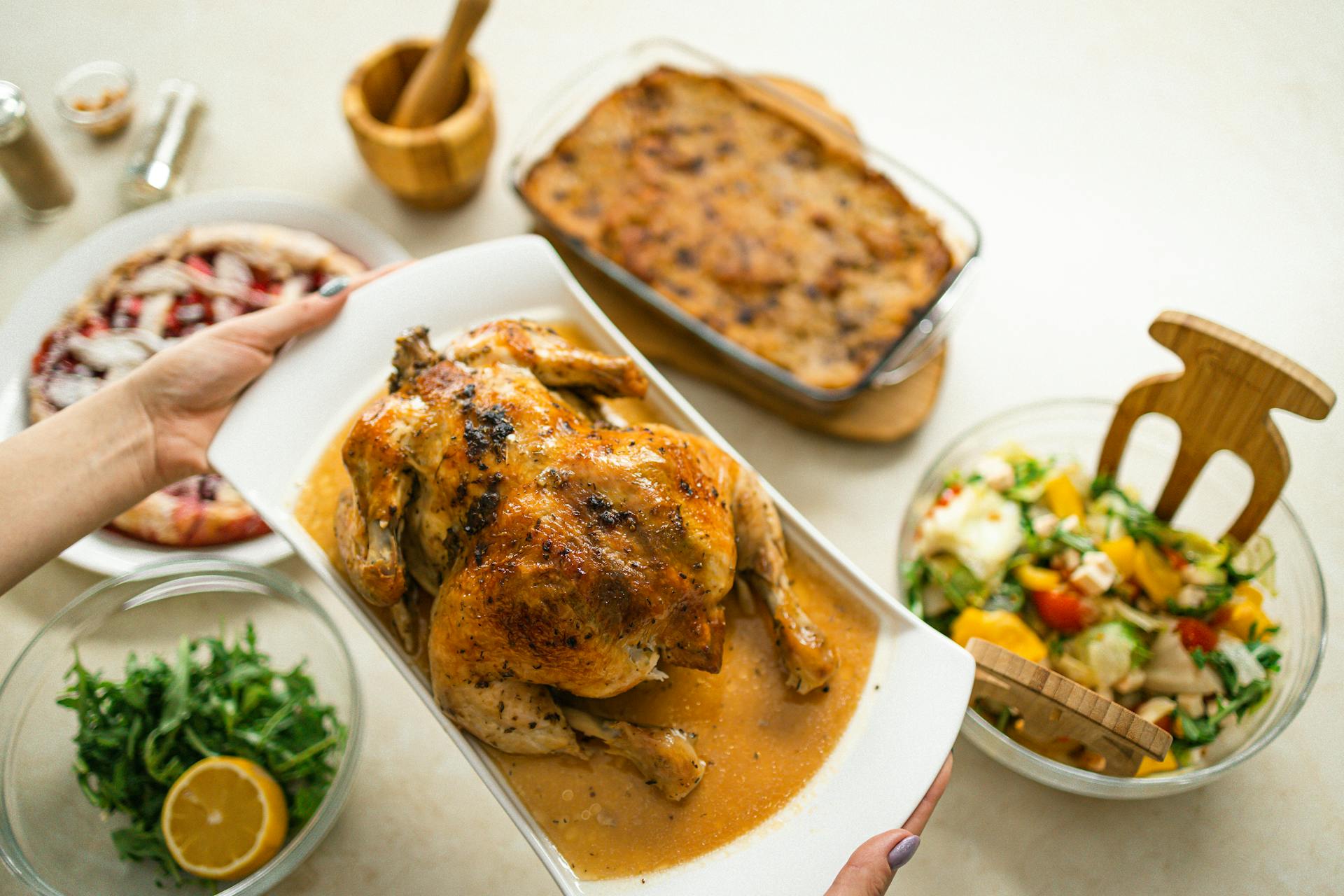 Pollo asado | Fuente: Pexels