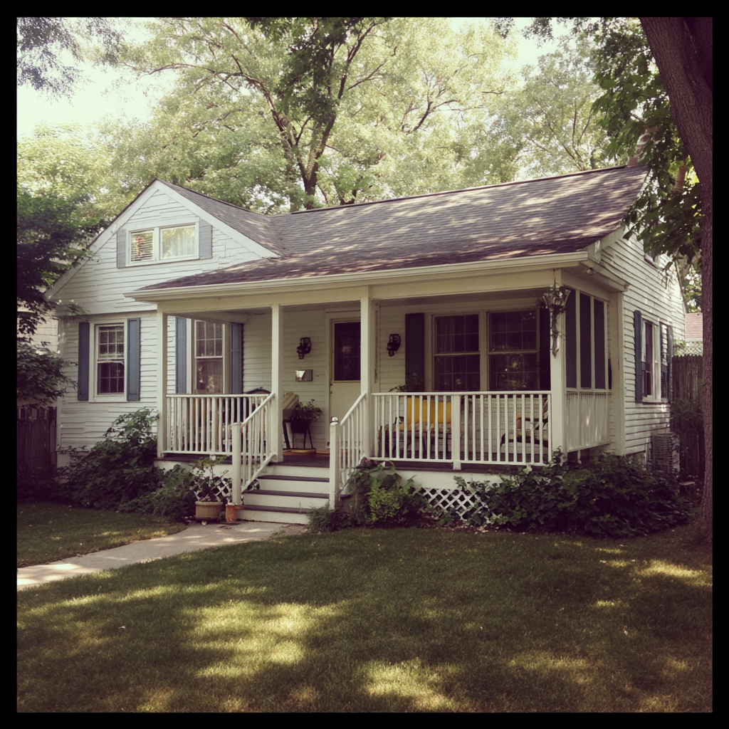 L'esterno di una casa | Fonte: Midjourney