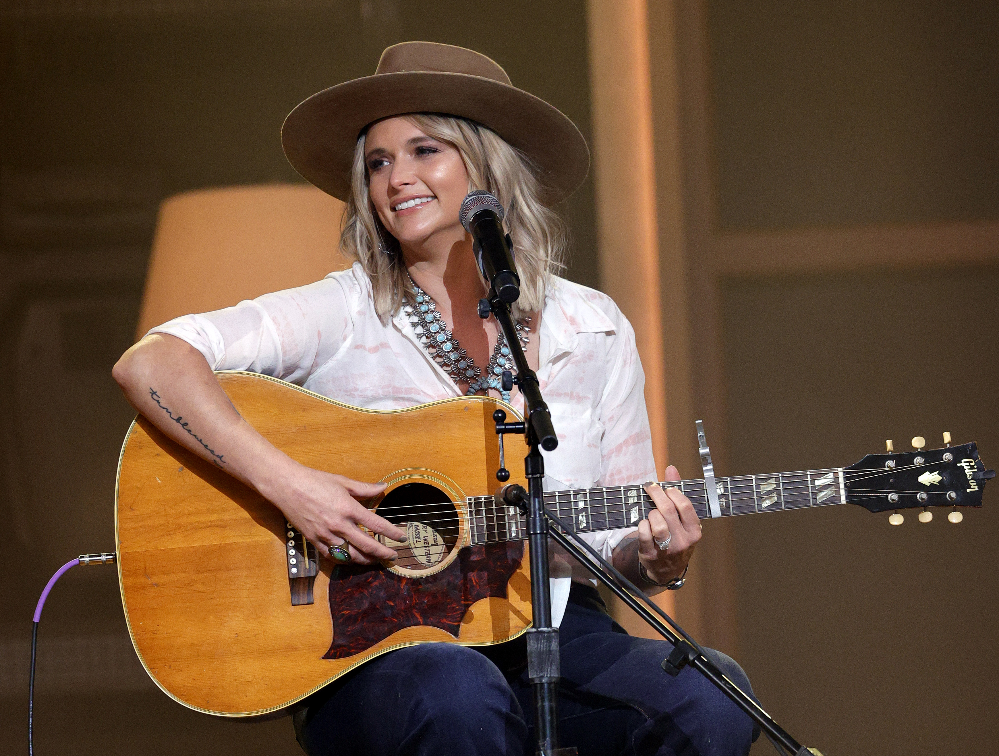 Miranda Lambert en la 56ª edición de los Premios de la Academia de Música Country en Nashville, 2021. | Foto: Getty Images