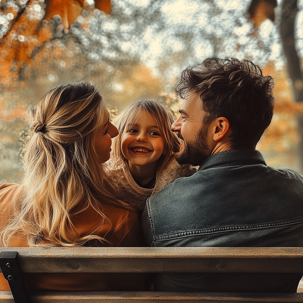 Familia joven pasando un buen rato en el parque | Fuente: Midjourney