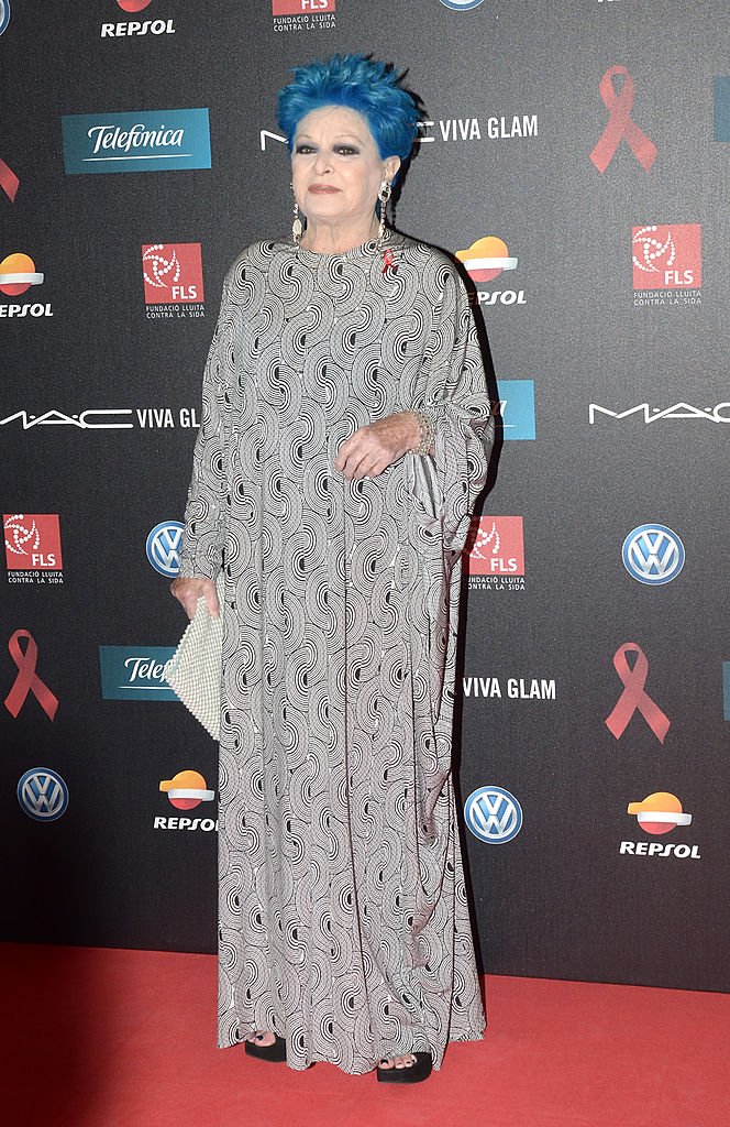 Lucía Bosé en la Gala de la lucha contra el Sida en Barcelona.| Imagen tomada de: Getty Images