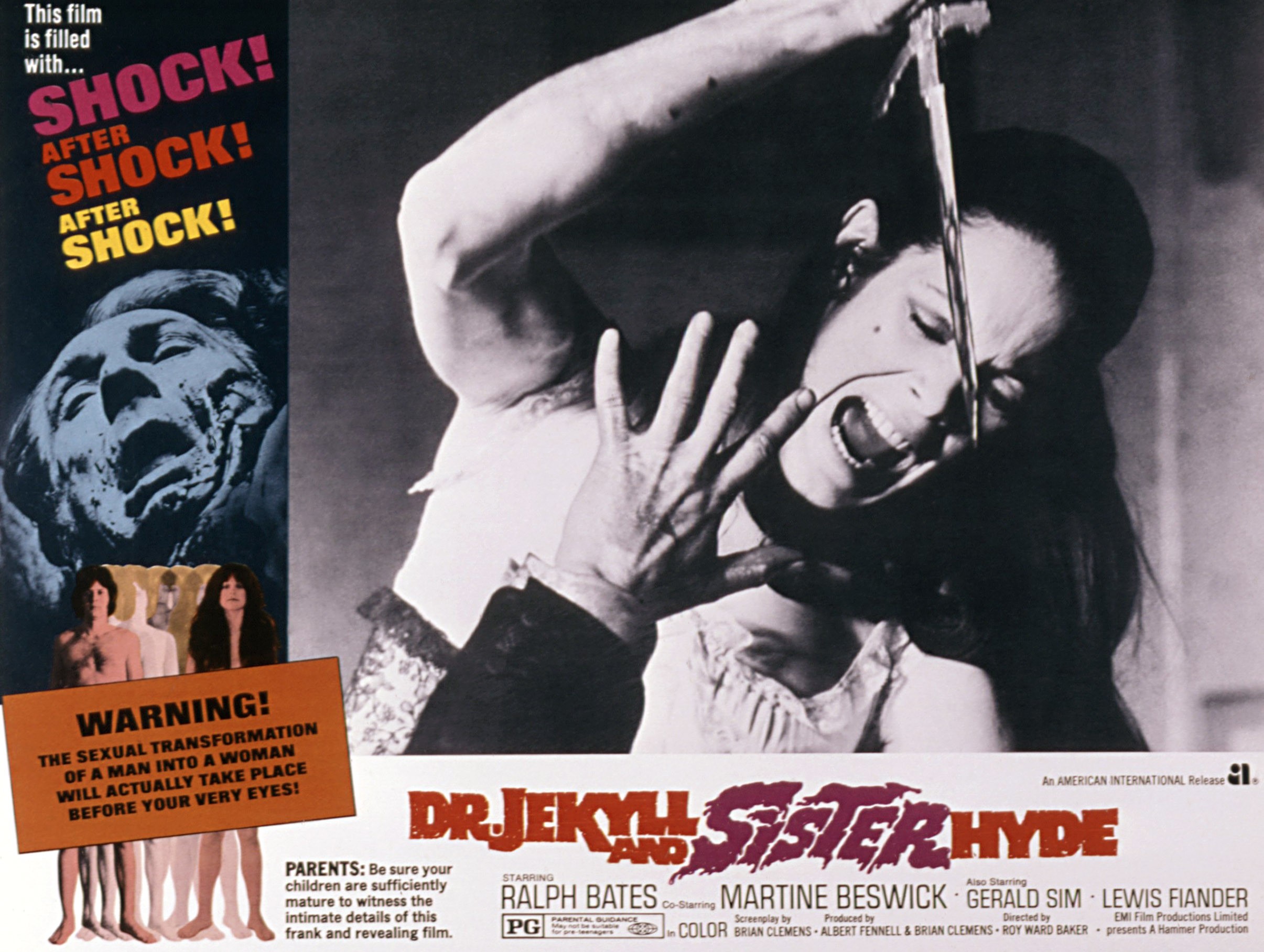 Martine Beswick en "Dr. Jekyll and Sister Hyde" en 1971. | Fuente: Getty Images