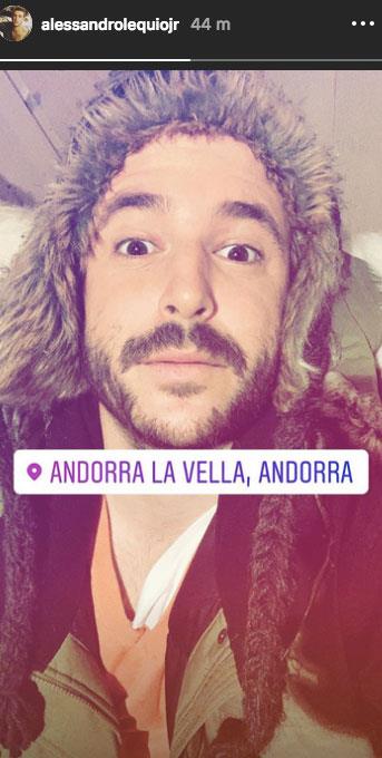 Alex Lequio con barba y cejas. Fuente: Instagram/alessandrolequiojr