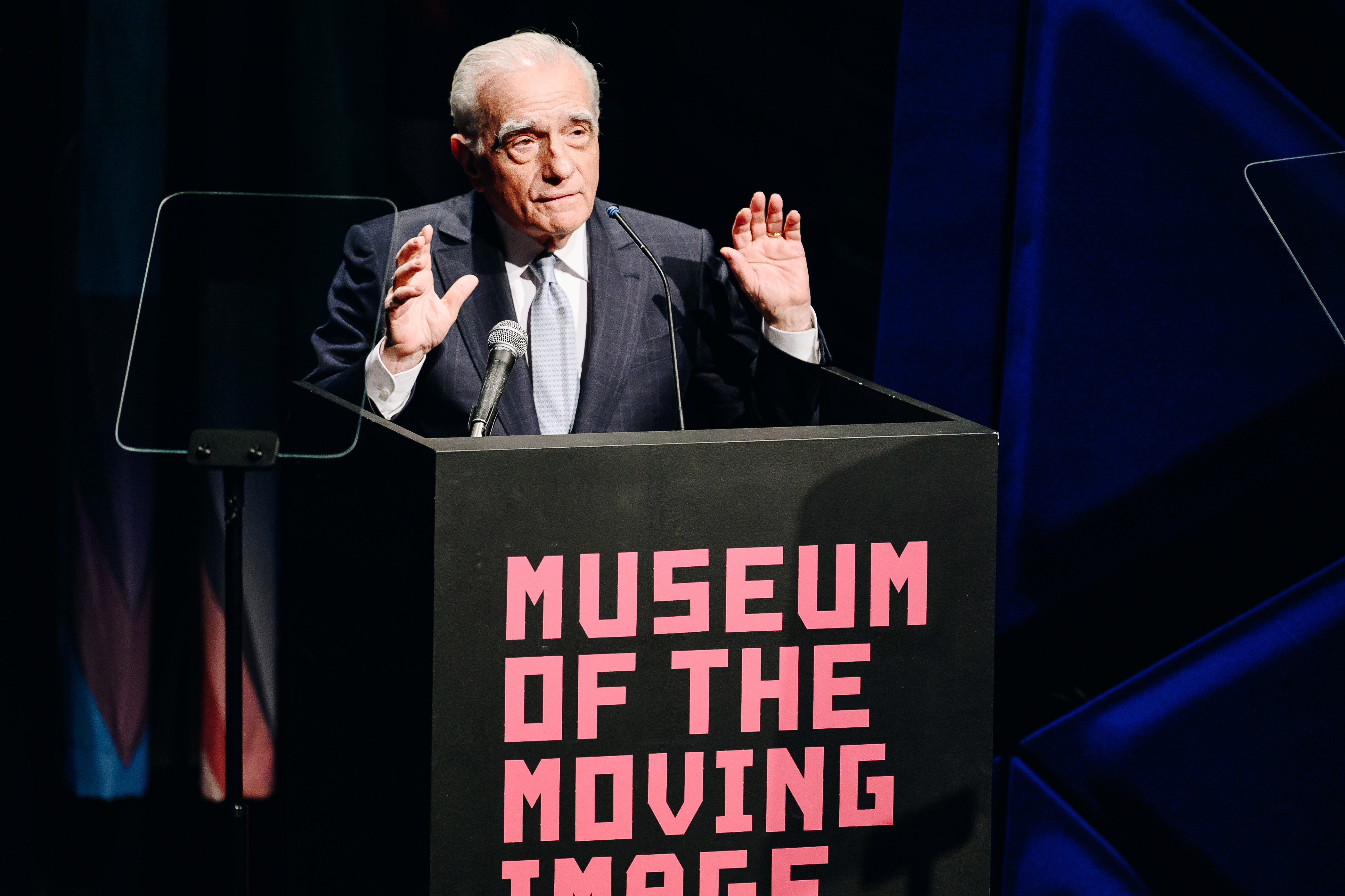 Martin Scoresese hablando en los Spring Moving Image Awards en Nueva York el 6 de junio de 2023 | Fuente: Getty Images