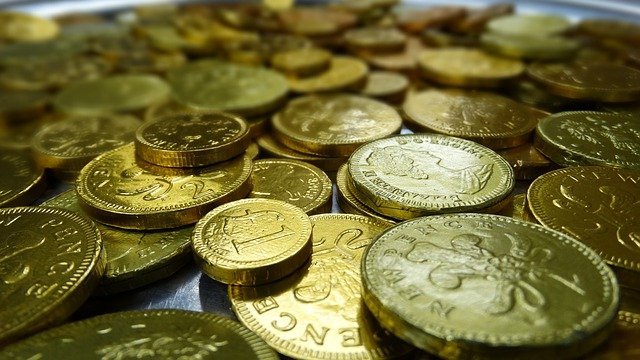 Monedas de oro. Fuente: Pixabay