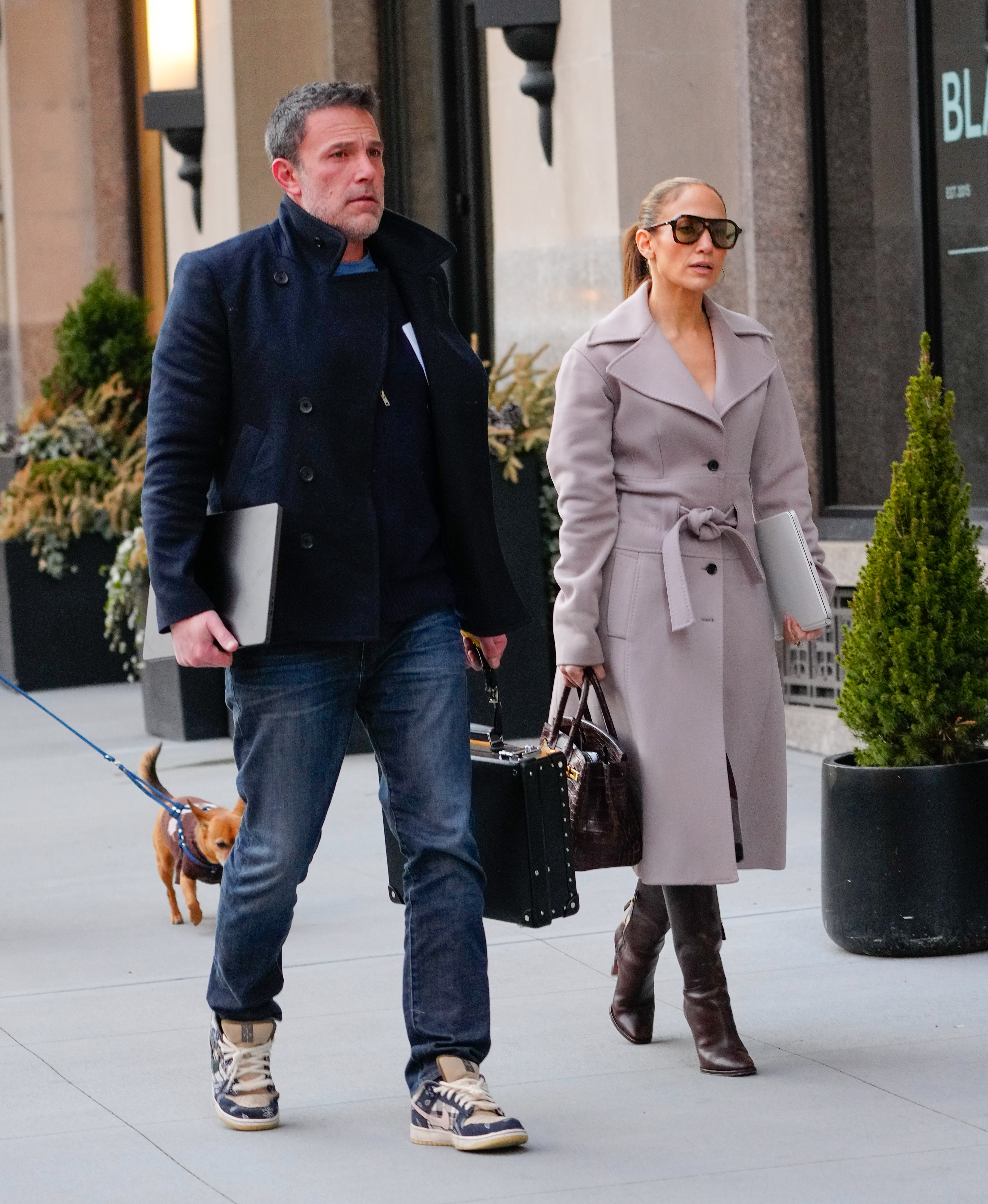Ben Affleck y Jennifer Lopez son vistos el 29 de marzo de 2024, en Nueva York | Fuente: Getty Images