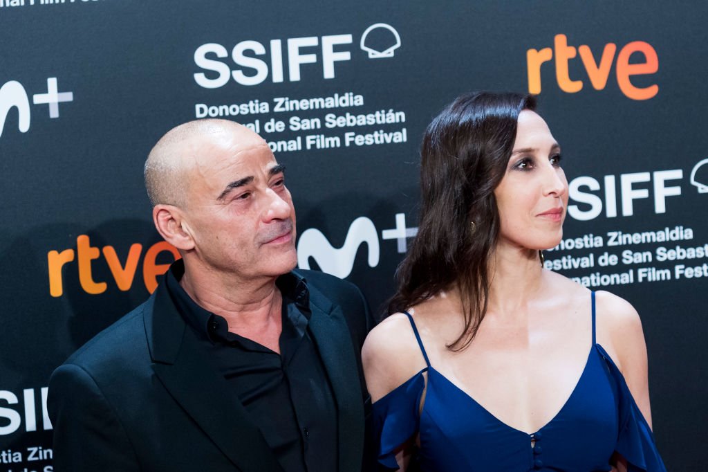 Eduard Fernández y Ainhoa Aldanondo en el Festival de Cine de San Sebastián, el 20 de septiembre de 2019 en San Sebastián, España. | Foto: Getty Images