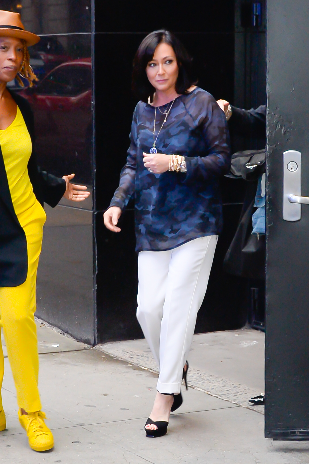 Shannen Doherty vista fuera de los estudios de "Good Morning America" el 13 de septiembre de 2018, en Nueva York. | Fuente: Getty Images