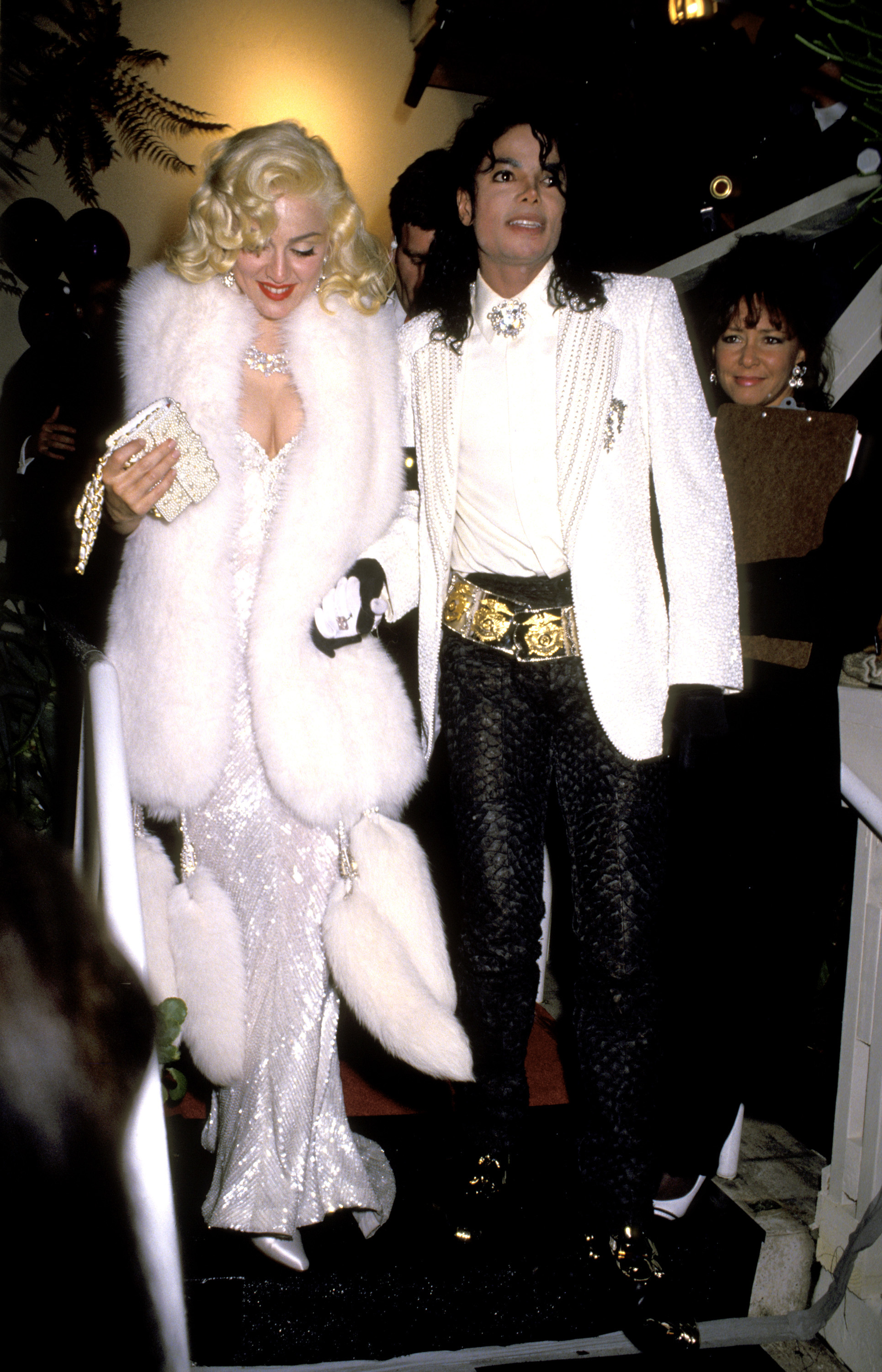 Michael Jackson y Madonna en la fiesta posterior a la 63 edición de los Premios de la Academia en Spago's el 25 de marzo de 1991 | Foto: Getty Images