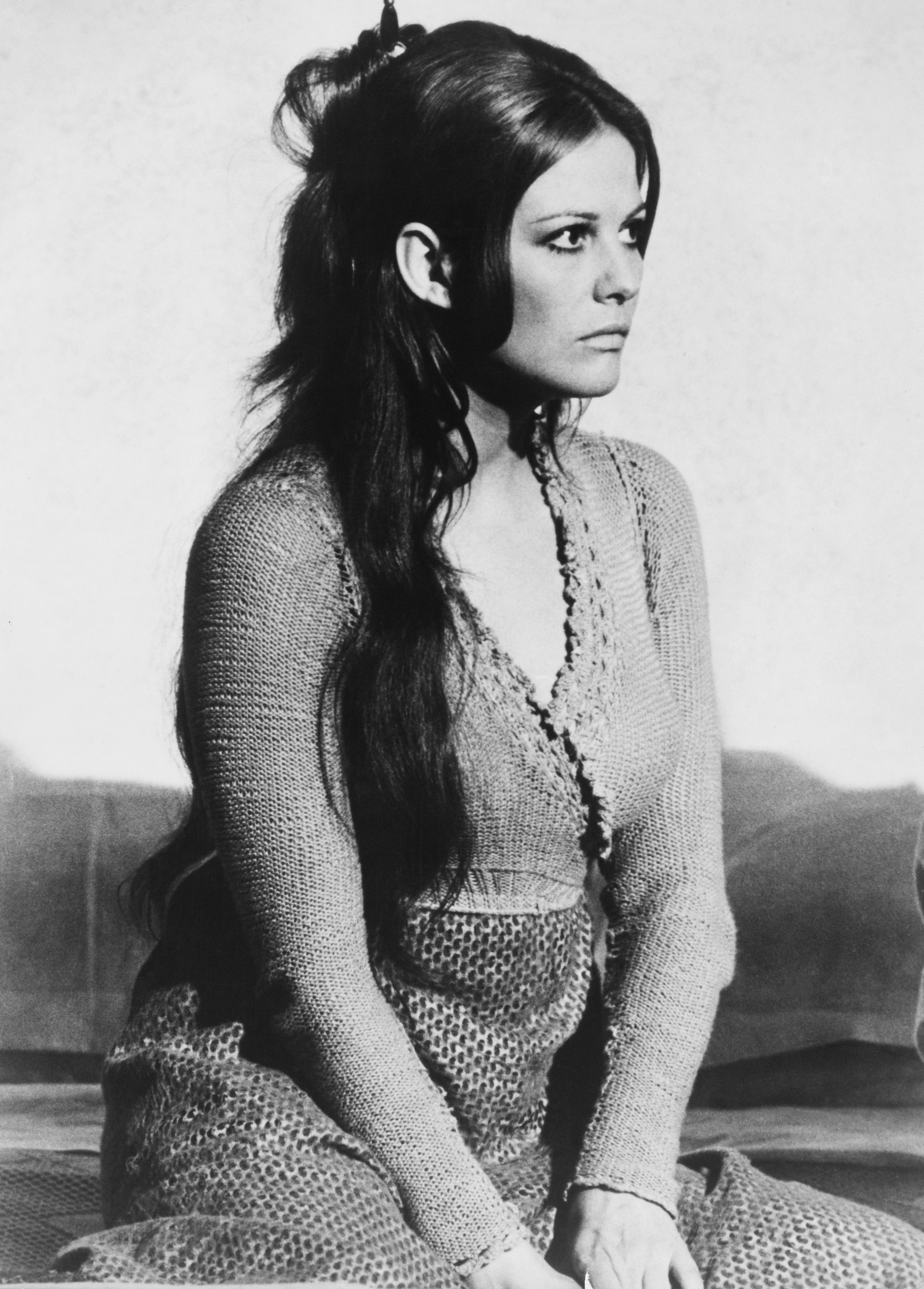 Claudia Cardinale en el plató de "En el año de Dios", 1969 | Fuente: Getty Images