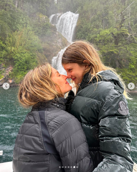 Gisele Bündchen compartiendo un dulce momento con Vivian Brady. | Fuente: Instagram/gisele