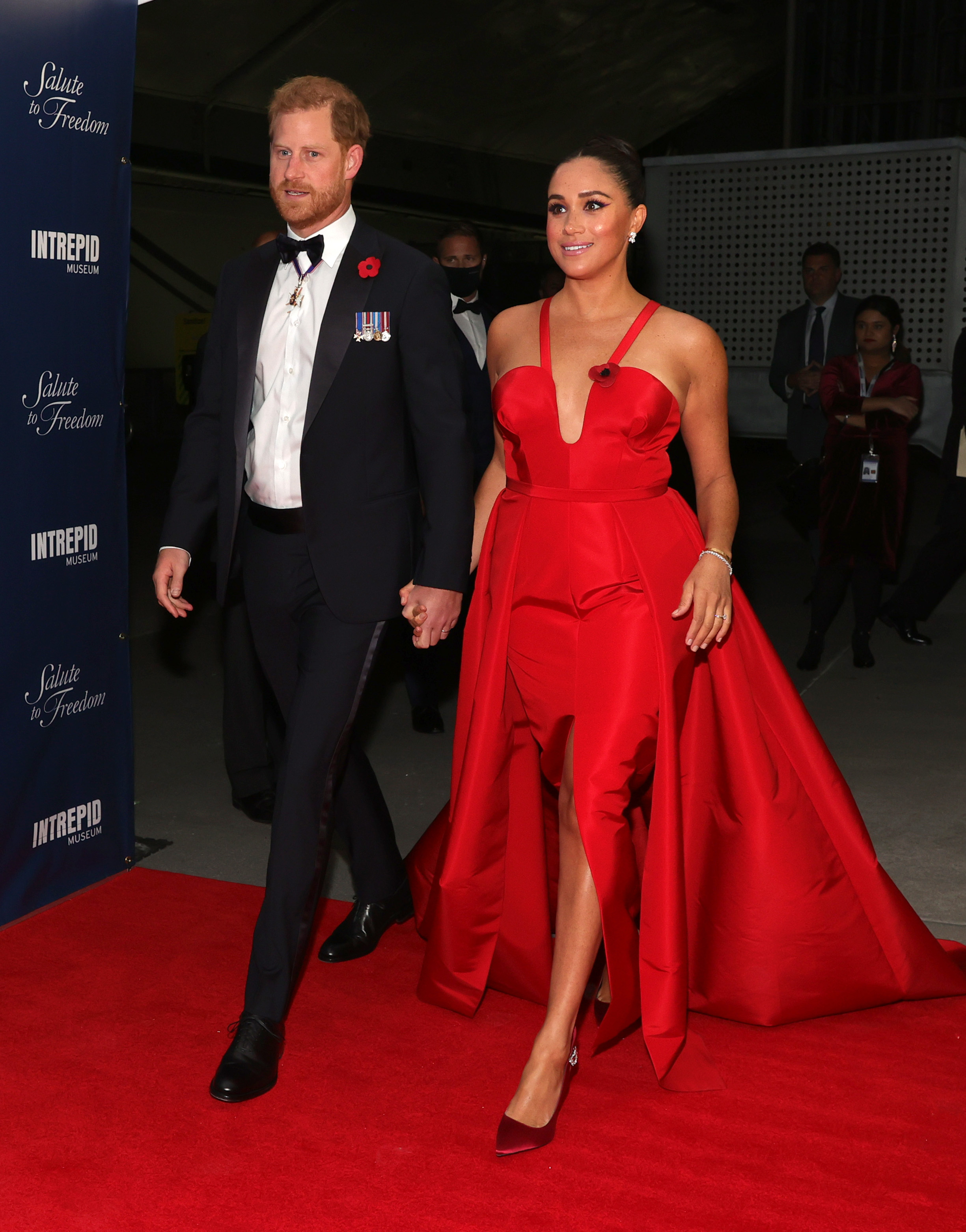 El príncipe Harry y Meghan Markle asisten a la Gala Salute to Freedom 2021 en Nueva York el 10 de noviembre de 2021 | Fuente: Getty Images