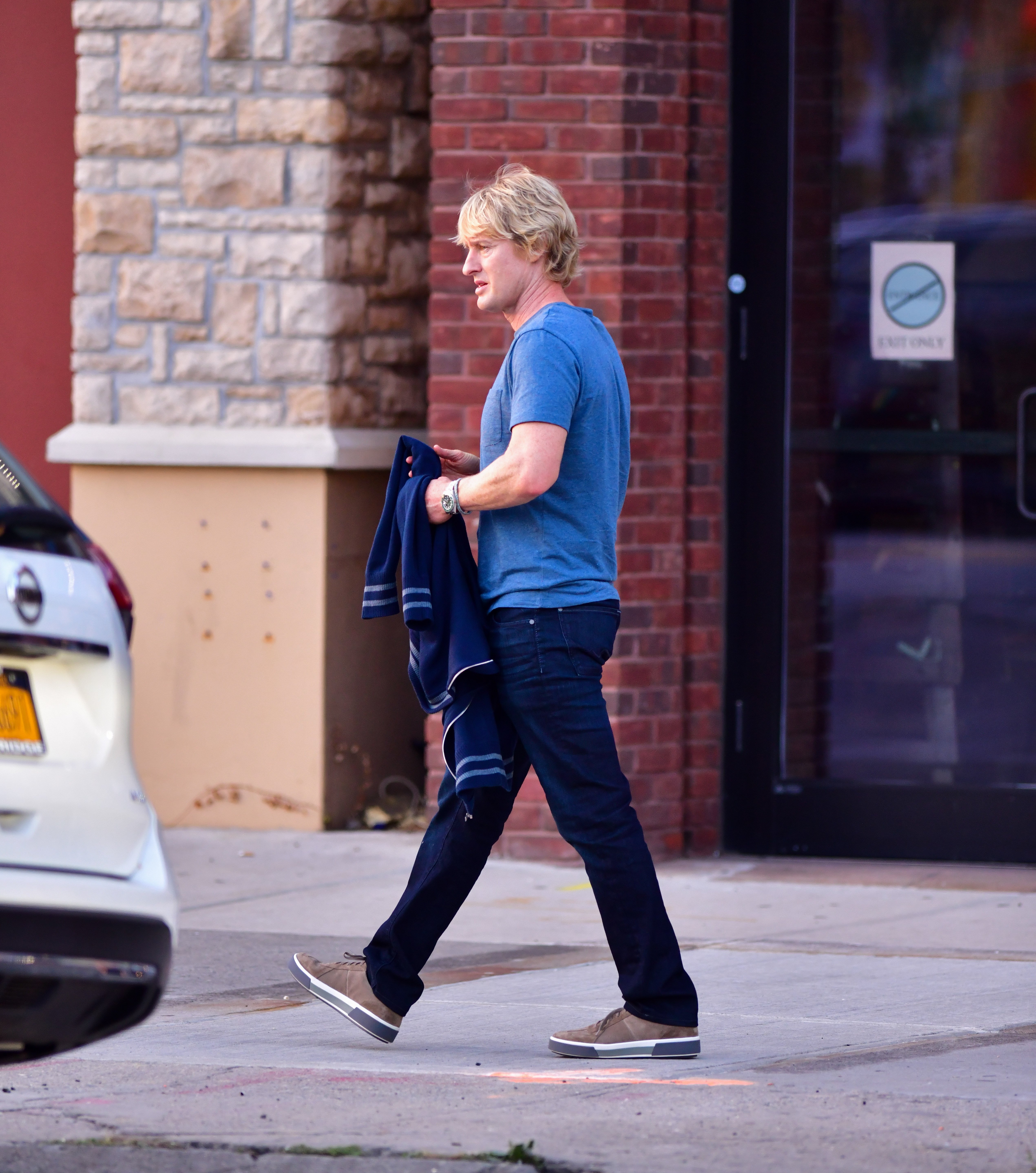 Owen Wilson visto en la filmación de "Marry Me" en el Deno's Wonder Wheel Amusement Park en Coney Island, Brooklyn, el 1 de octubre, 2019, en la ciudad de Nueva York. | Foto: Getty Images