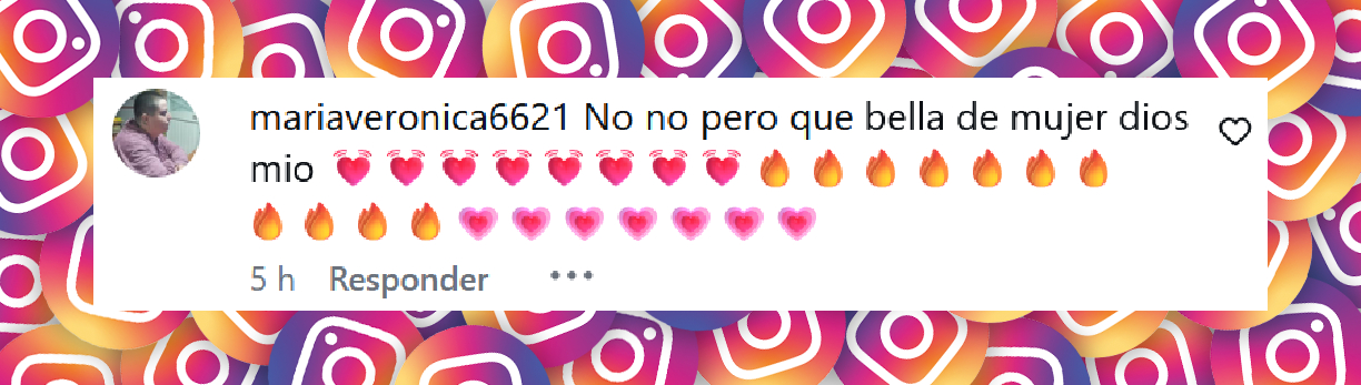 Comentario de una persona sobre el look de Nenu López para su reciente sesión fotográfica | Fuente: Instagram/revistagenteok