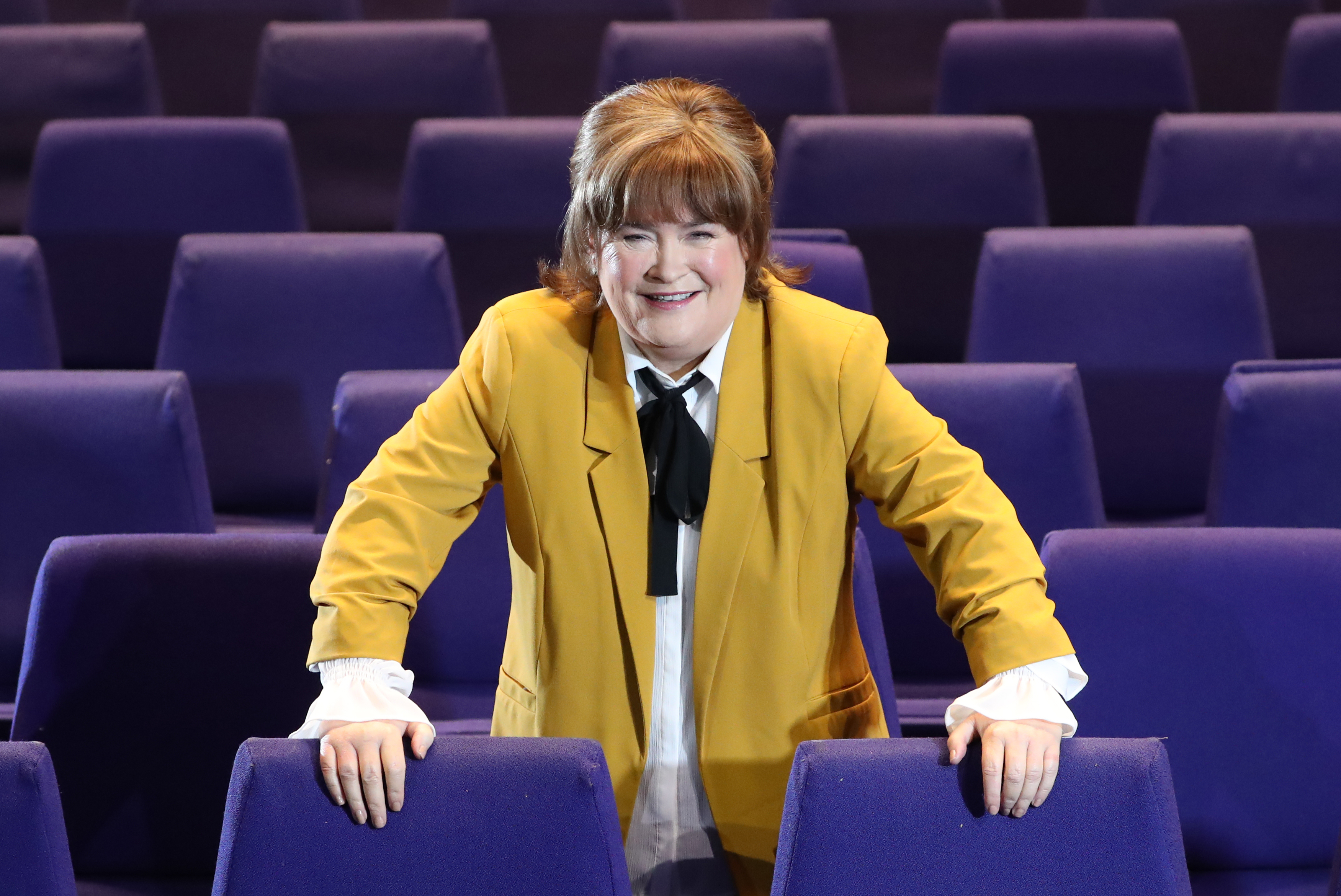 Susan Boyle promociona su gira "Ten Tour" el 18 de febrero de 2020 en Glasgow, Escocia | Fuente: Getty Images