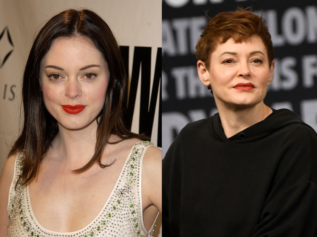 Rose McGowan en 2002 | Rose McGowan en 2024 | Fuente: Getty Images