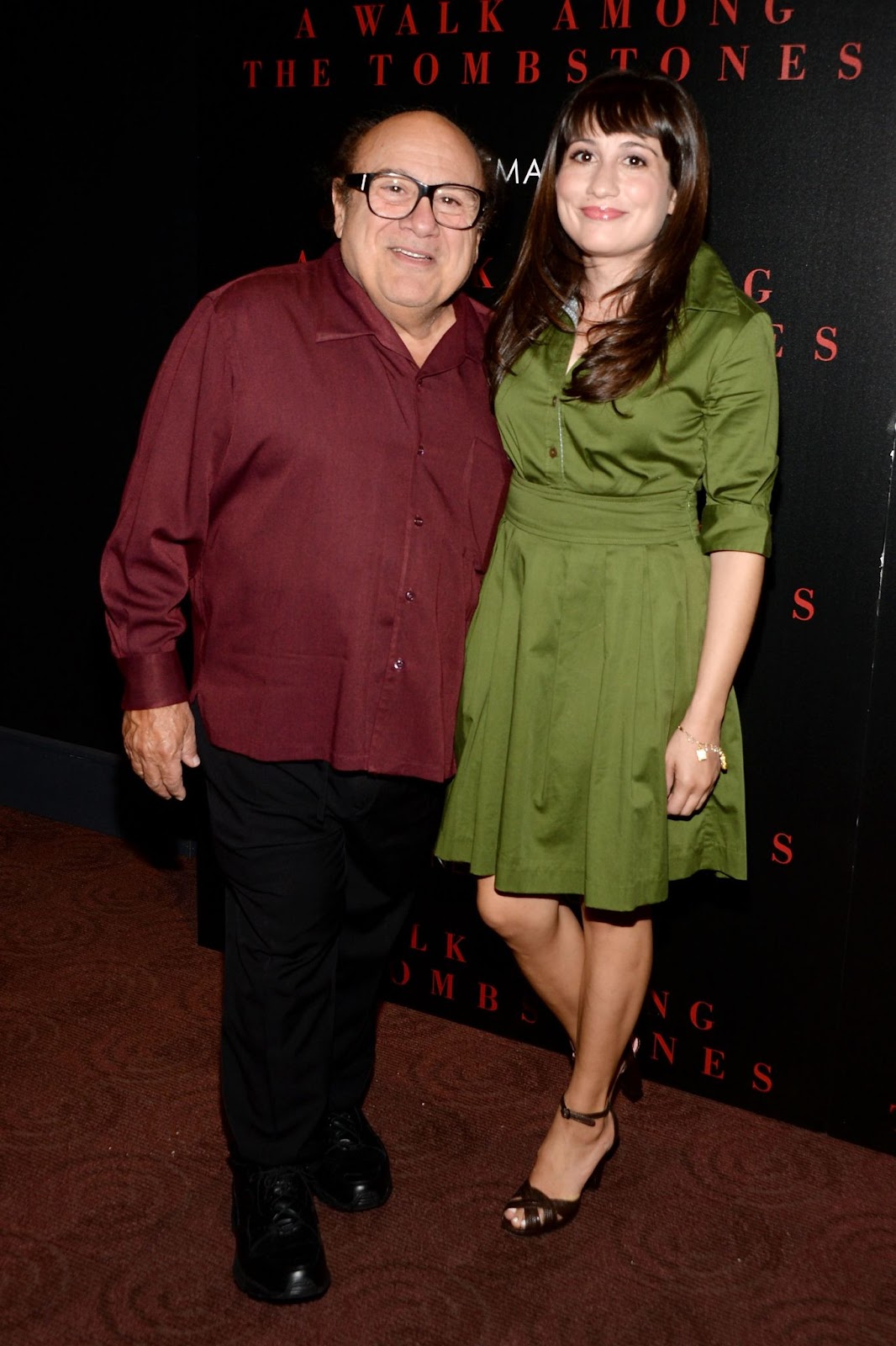 Danny y Lucy DeVito en la proyección de "A Walk Among the Tombstones" el 17 de septiembre de 2014, en Nueva York | Fuente: Getty Images