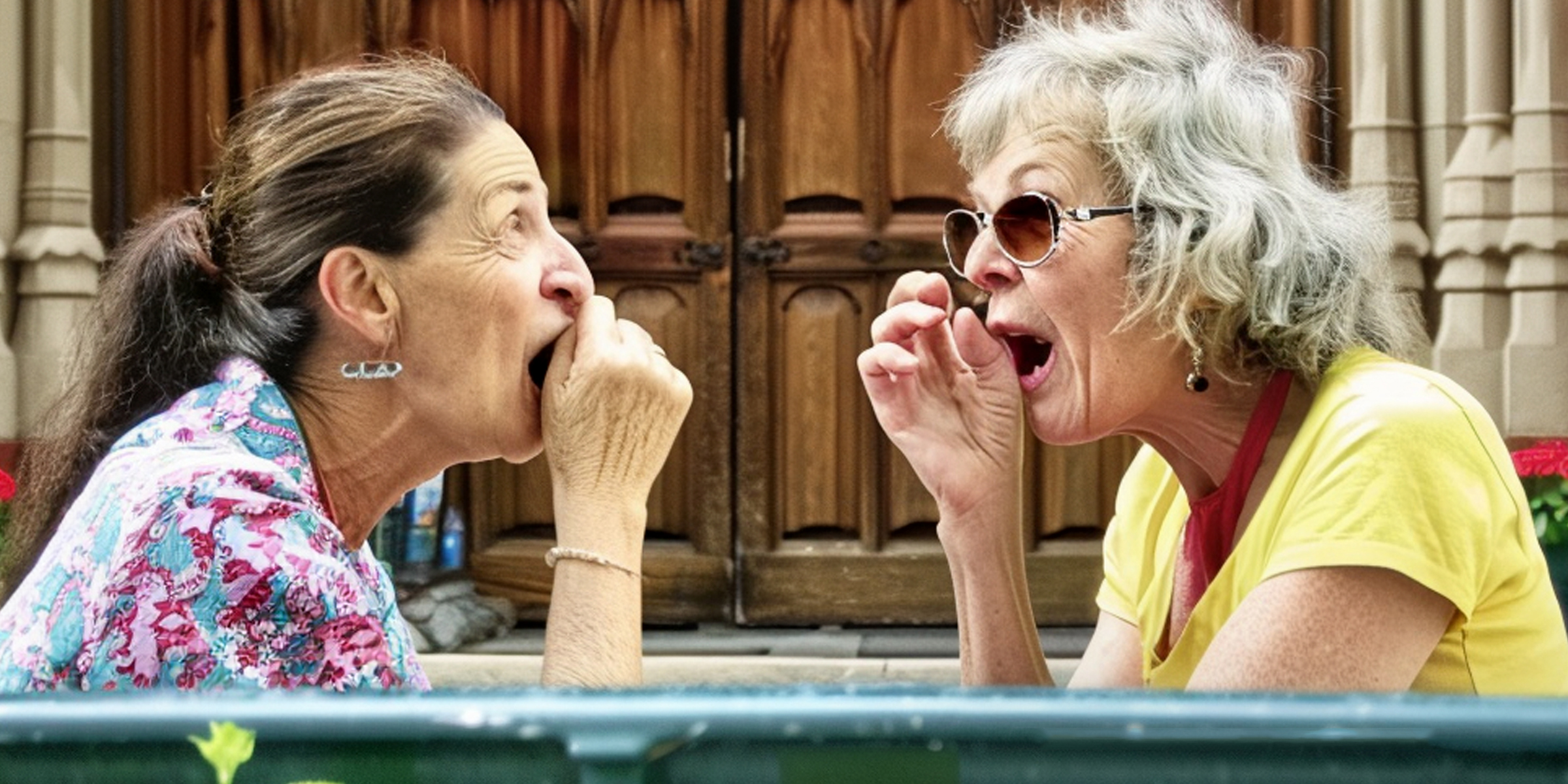 Dos mujeres mayores hablando | Fuente: Amomama