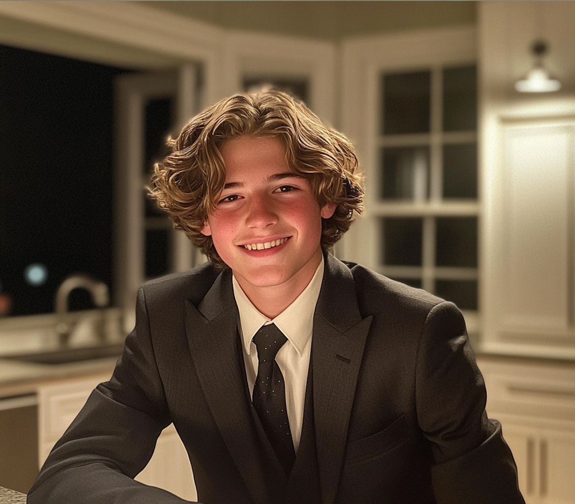 Un adolescente sonriente | Fuente: Midjourney