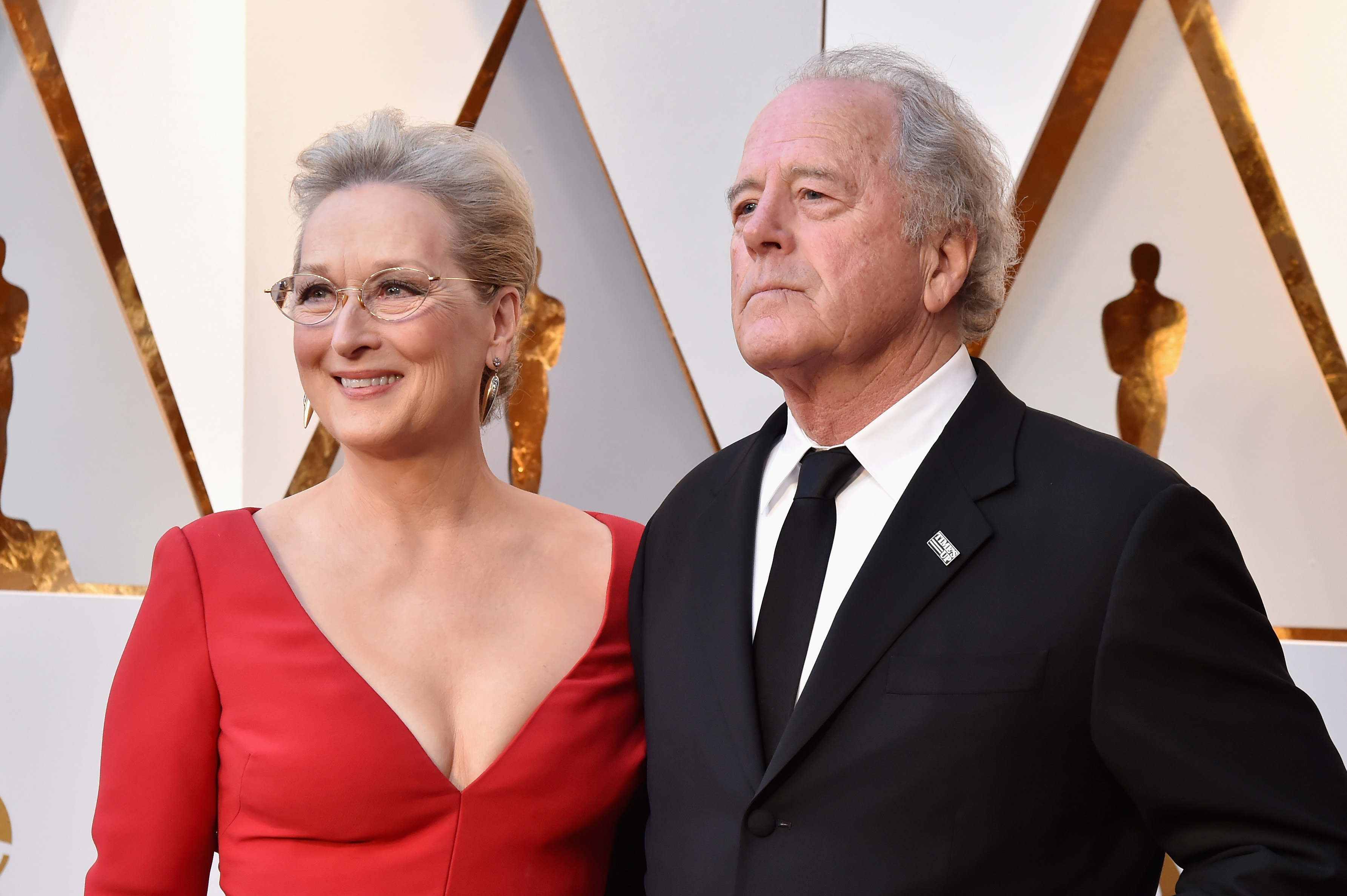 Meryl Streep y Don Gummer asisten a la 90ª edición de los Premios de la Academia en el Hollywood & Highland Center, el 4 de marzo de 2018 en Hollywood, California. | Foto: Getty Images