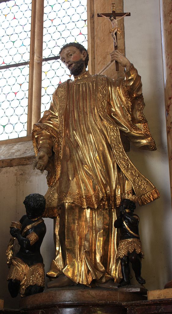 San Pedro Claver en la iglesia parroquial San Nicolás, en Estrasburgo.| Fuente: Wikipedia