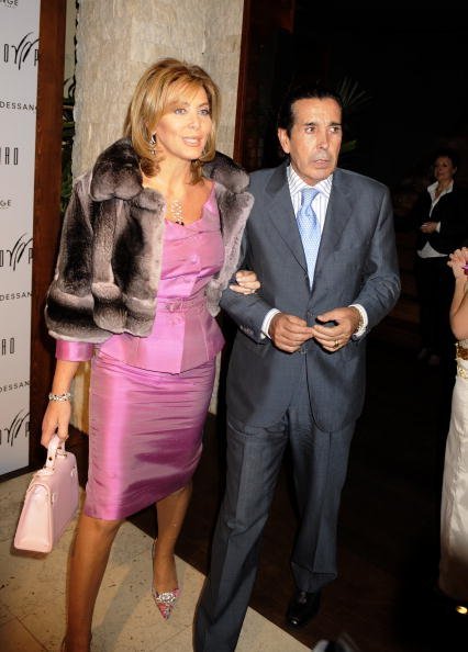 Norma Duval y Jose Frade en el homenaje al modisto italiano Vinicio Pajaro. | Imagen: Getty Images