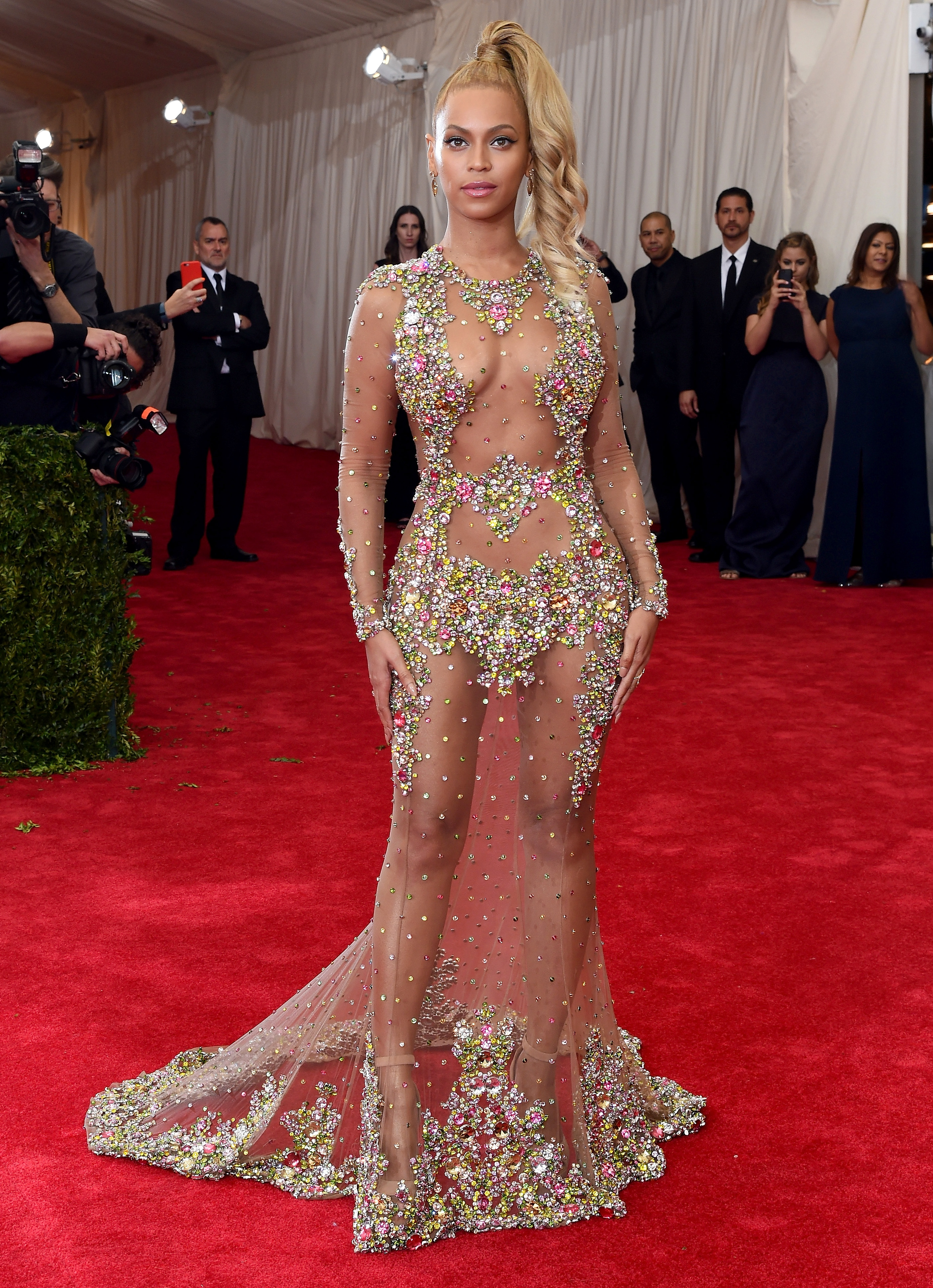 Beyoncé en el Museo Metropolitano de Arte el 4 de mayo de 2015 en Nueva York | Fuente: Getty Images